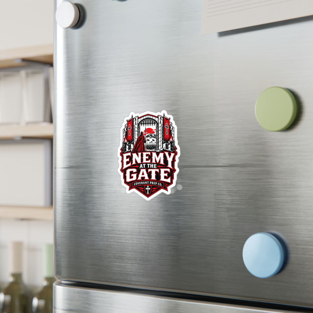 Enemy At The Gate Sticker - Red & Black
