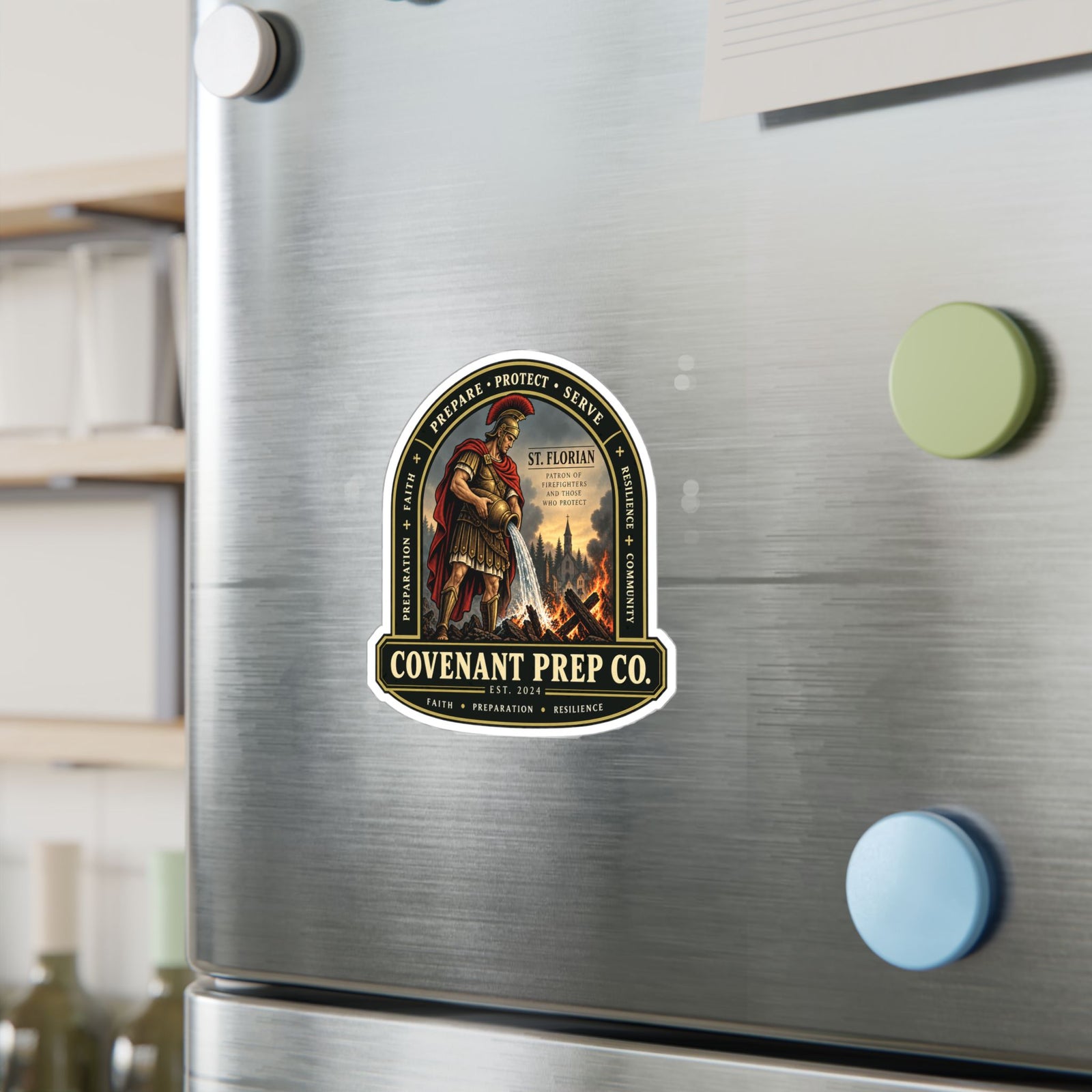 St. Florian - Prepare Protect Serve Sticker