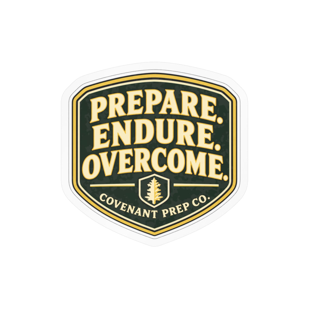 Prepare. Endure. Overcome. Sticker