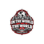 In The World, Not Of The World Sticker - Red & Black