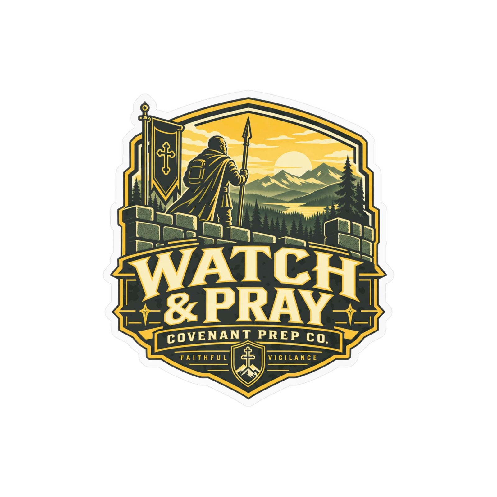 Watch & Pray Sticker