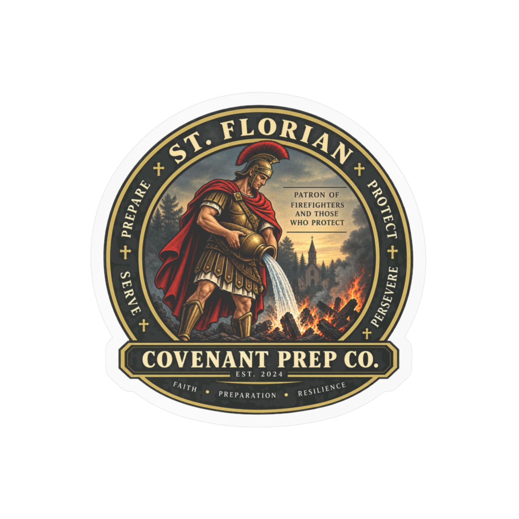 St. Florian Round Seal Sticker