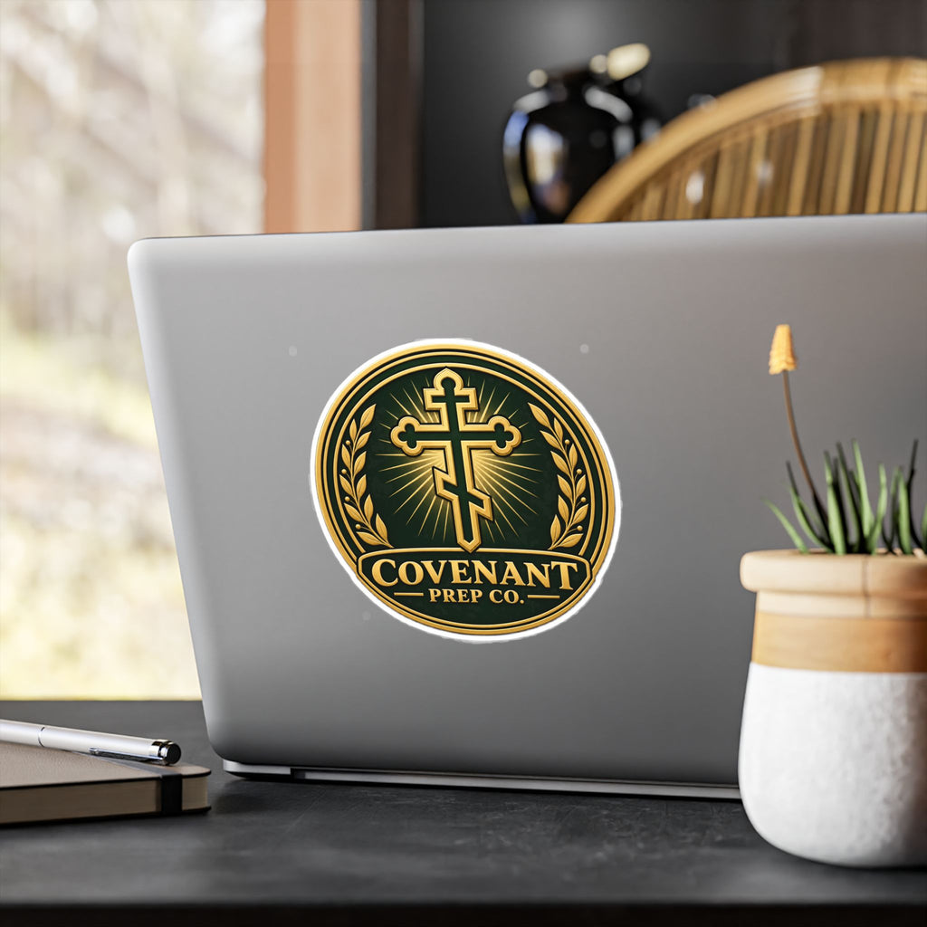 Covenant Cross Coin Sticker