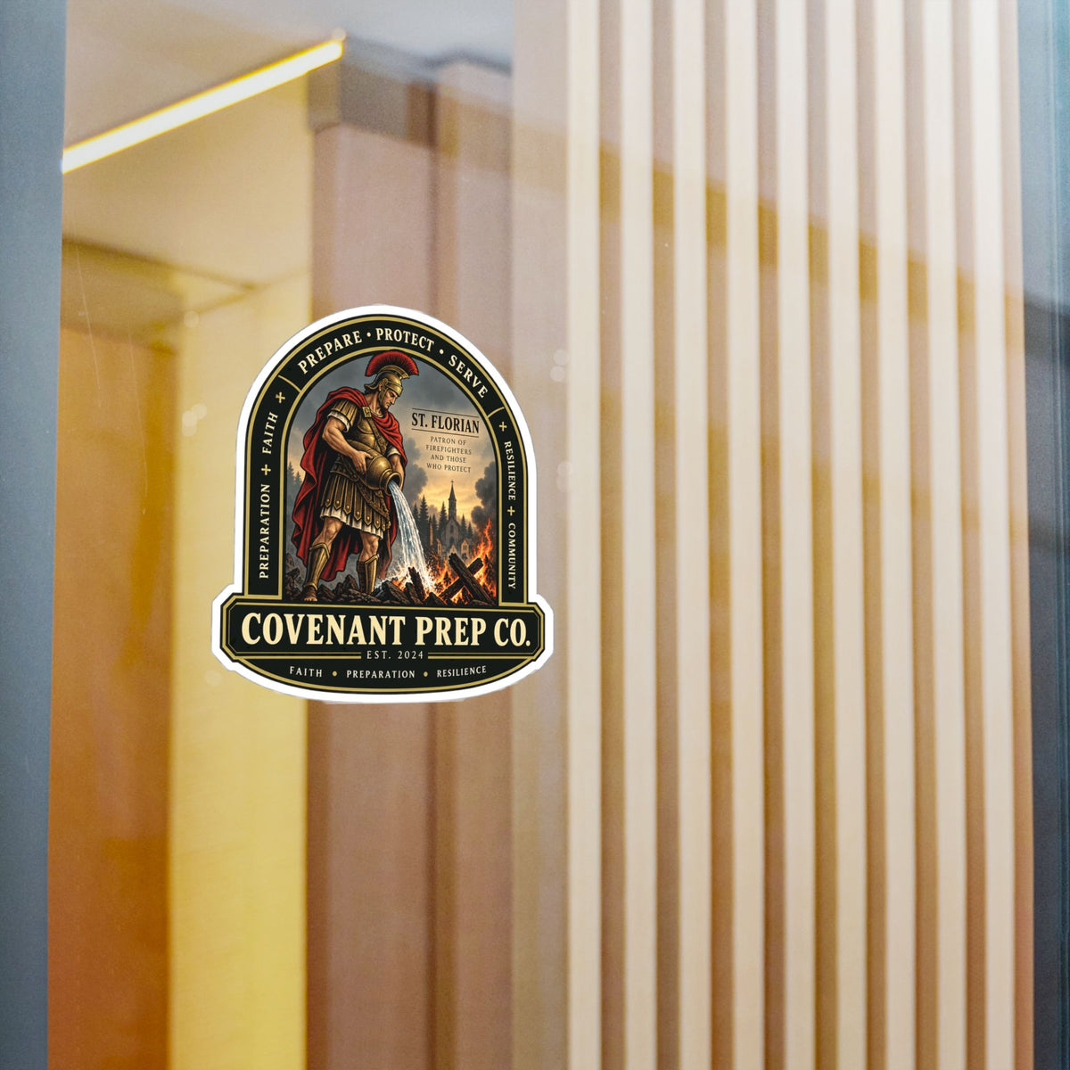 St. Florian - Prepare Protect Serve Sticker