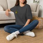 Shield Crest T-Shirt — Minimalist Green & Gold Logo Tee