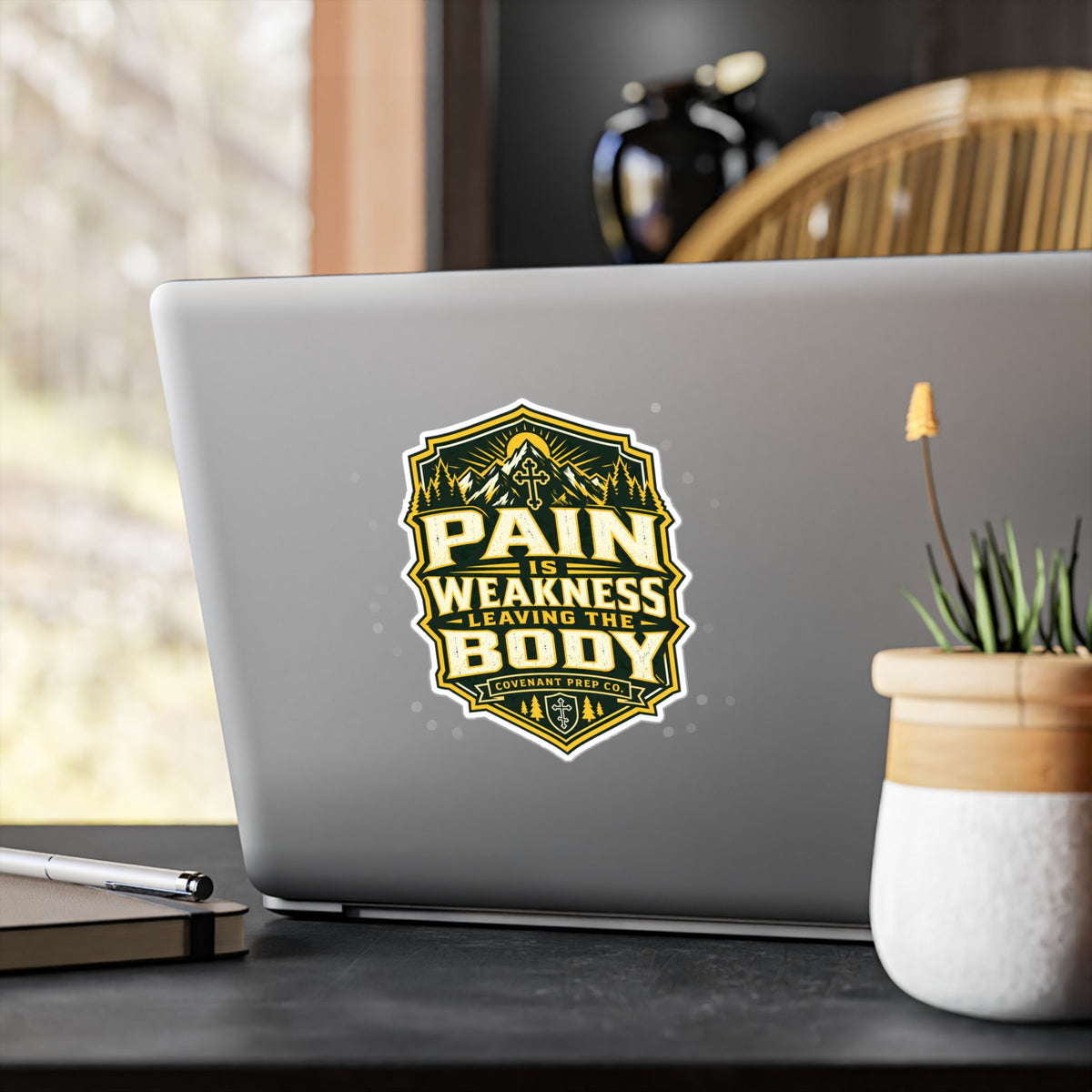 Pain Is Weakness Leaving The Body Sticker