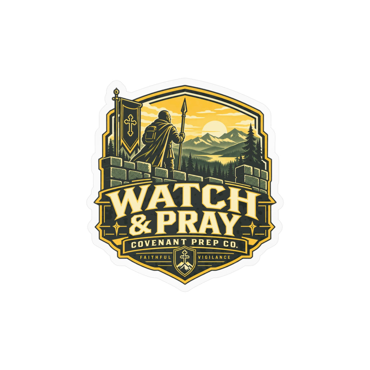 Watch & Pray Sticker