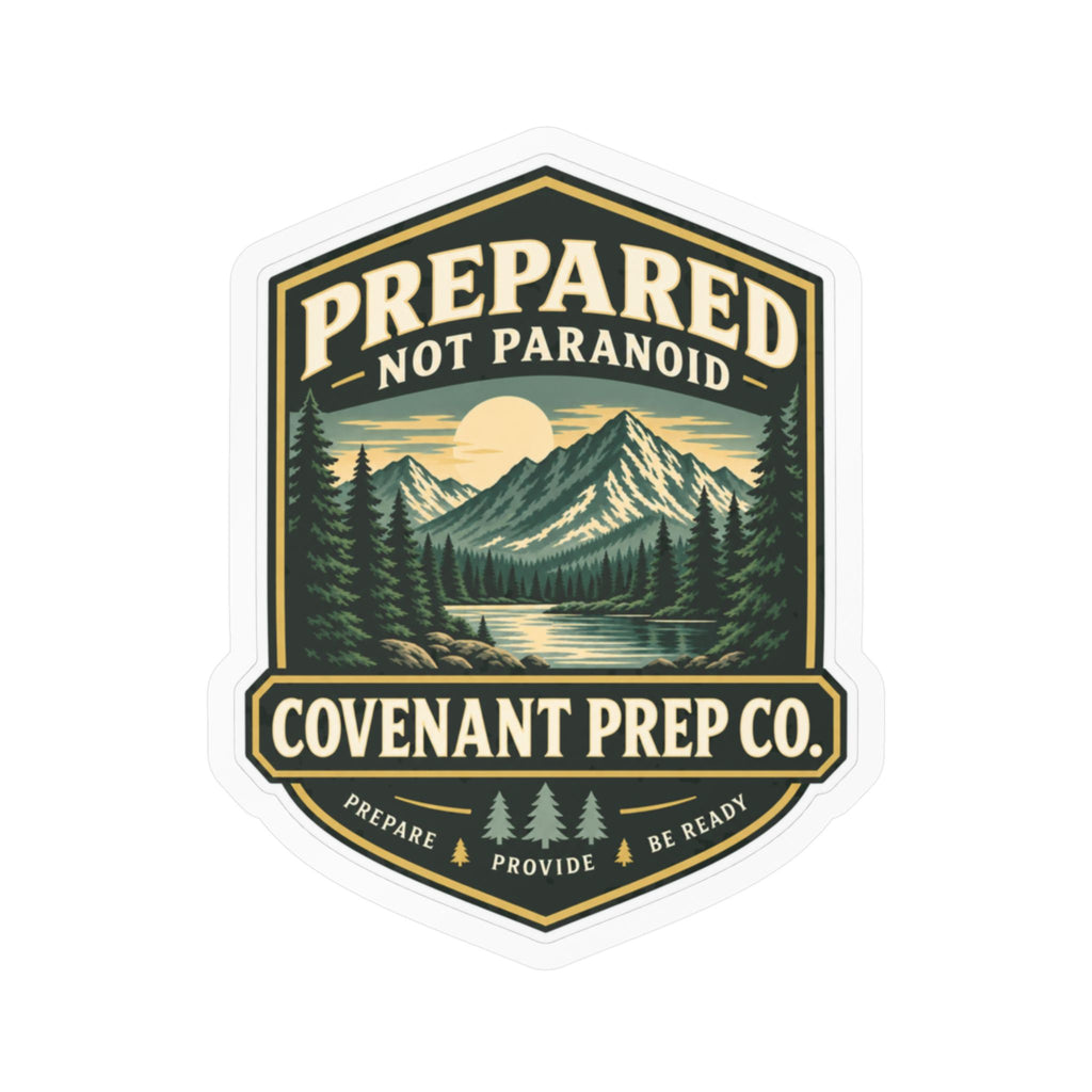 Prepared, Not Paranoid Sticker