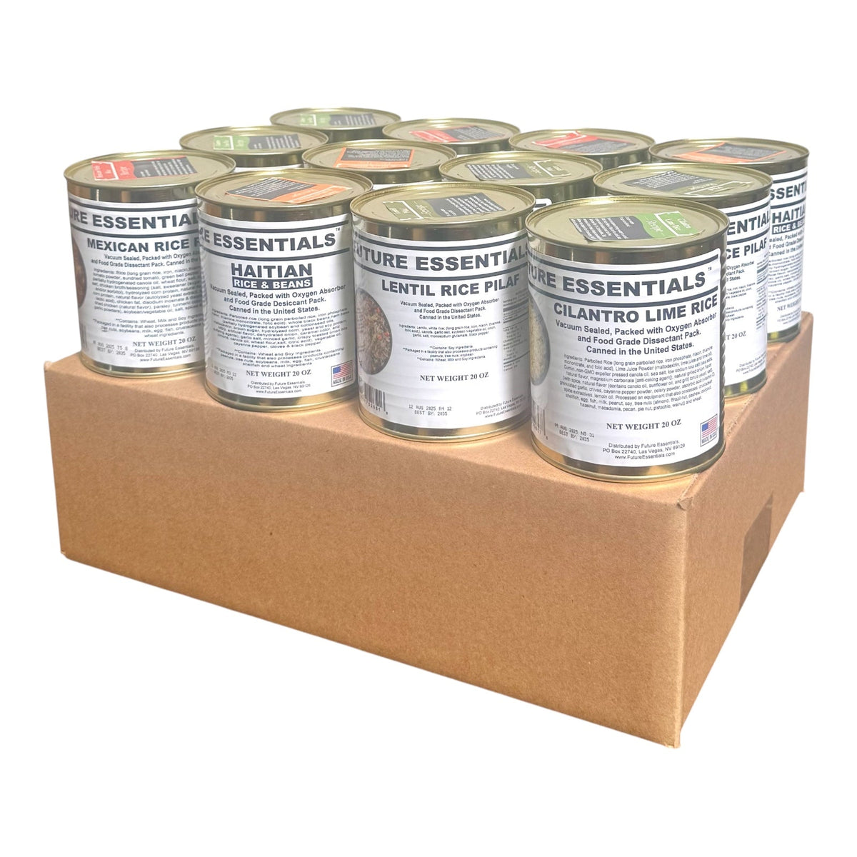 Case (12 Cans) of Future Essentials Canned Rice Variety — view 2