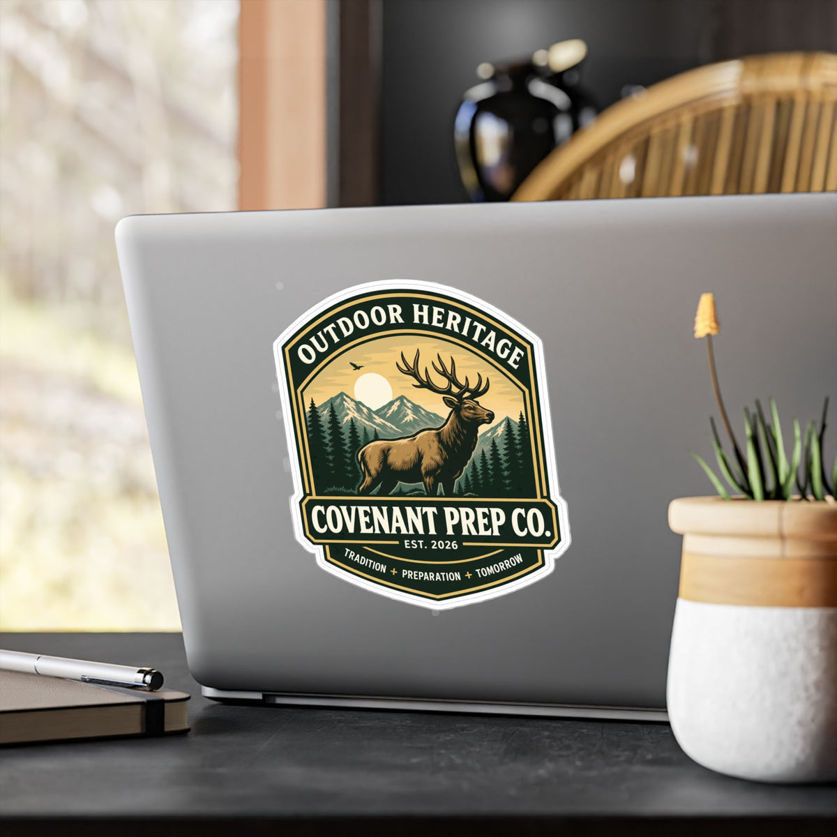 Outdoor Heritage Elk Sticker