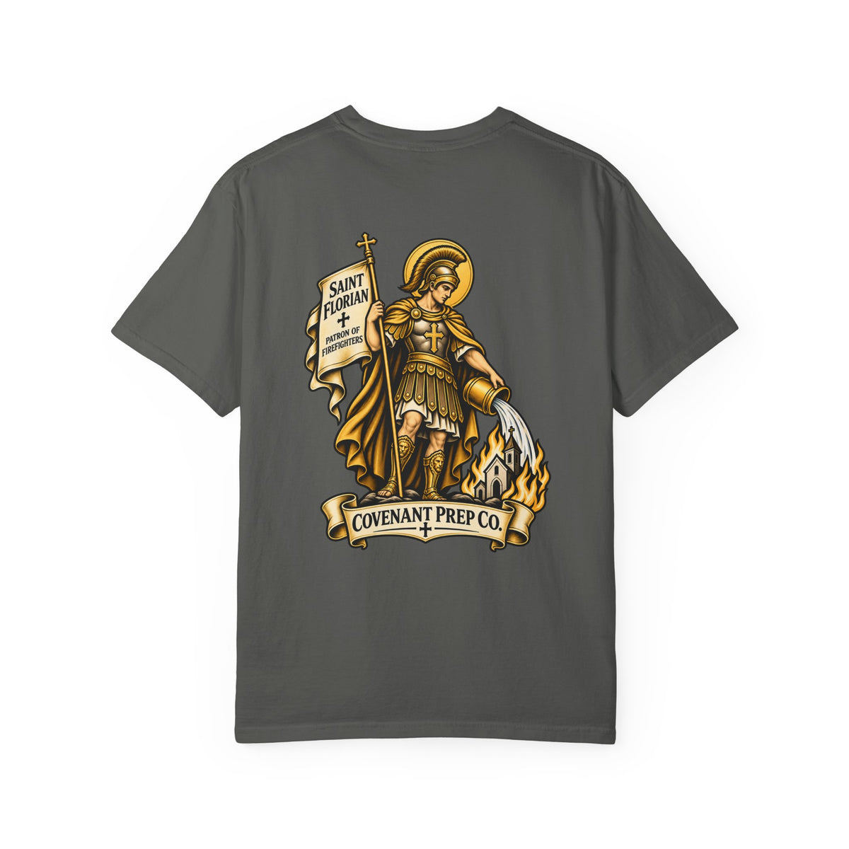 St. Florian Gold Tee - Patron of Firefighters