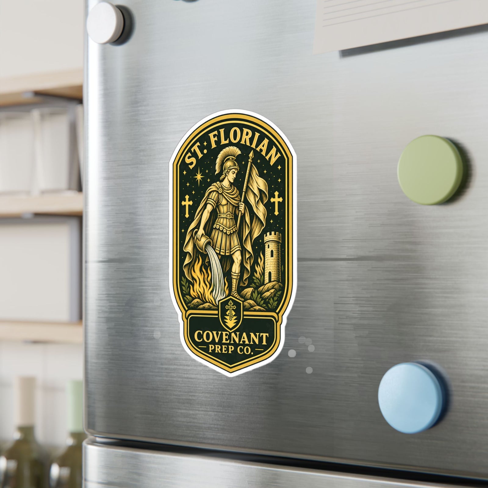 St. Florian Shield Sticker