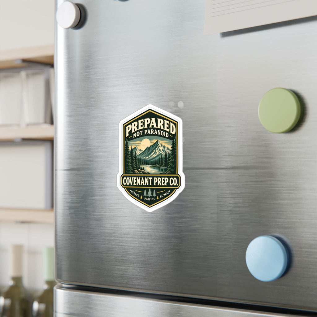 Prepared, Not Paranoid Sticker