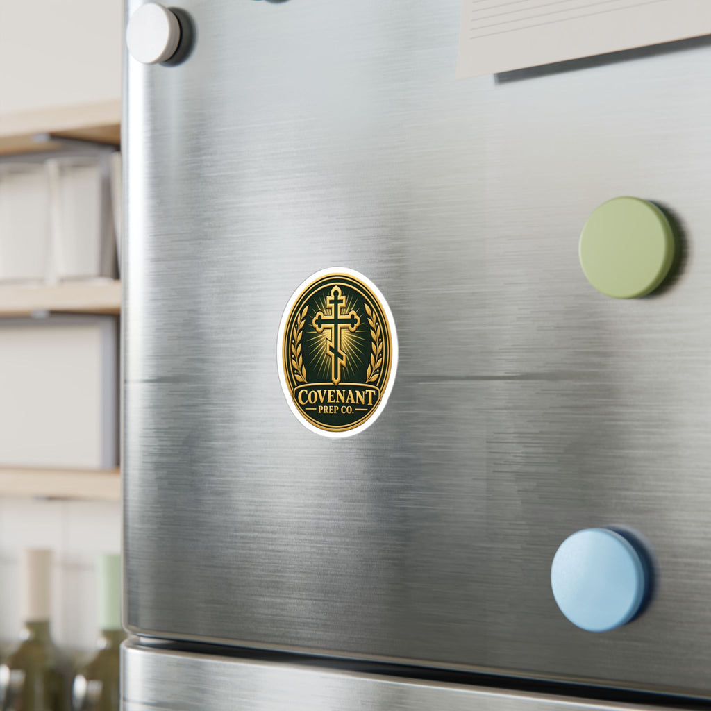 Covenant Cross Coin Sticker