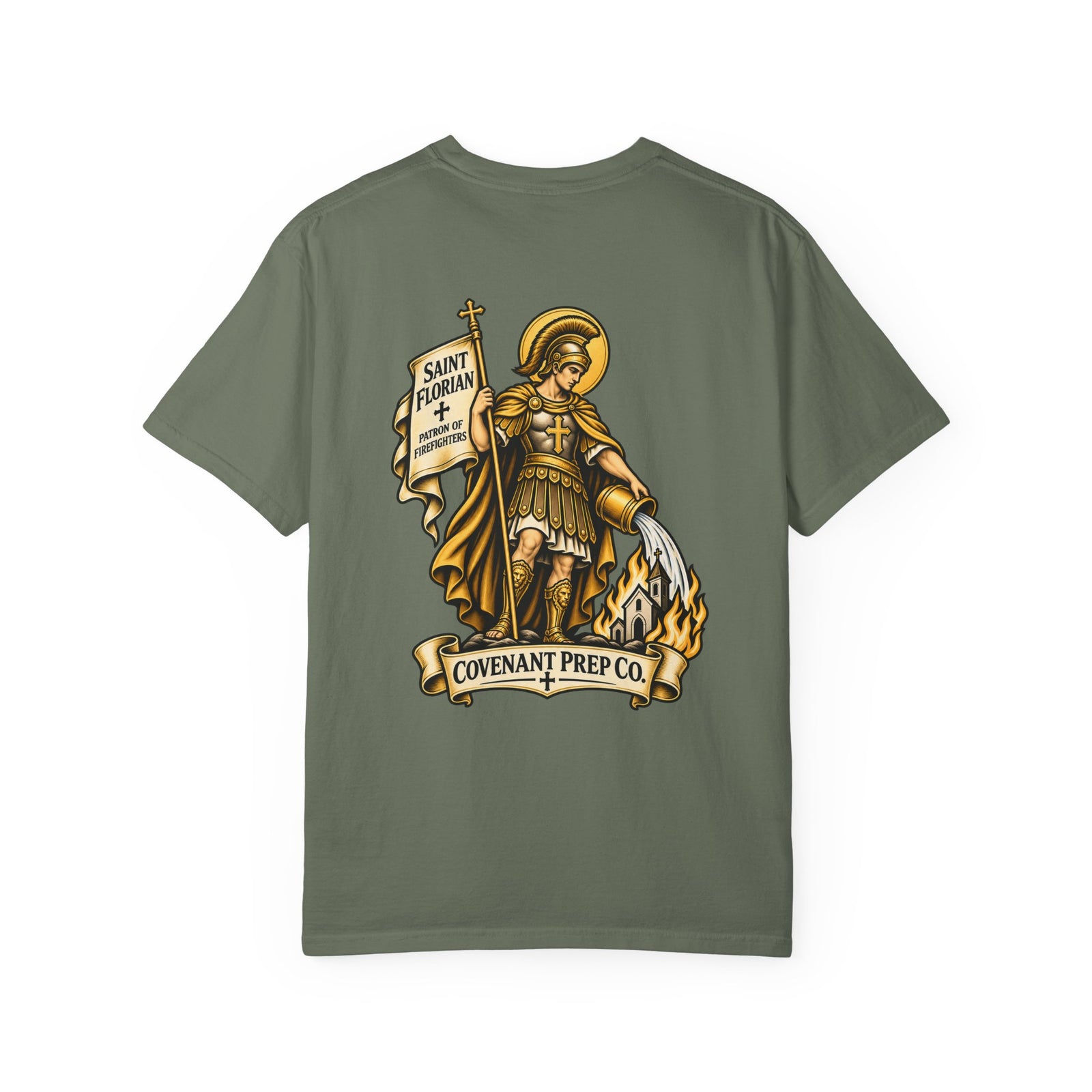 St. Florian Gold Tee - Patron of Firefighters