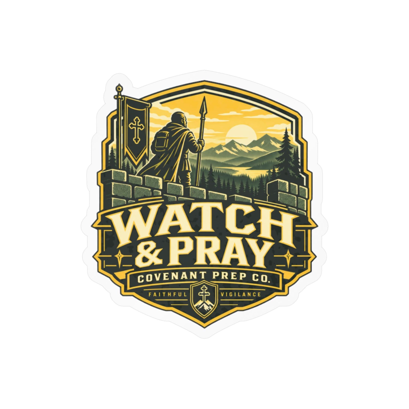 Watch & Pray Sticker