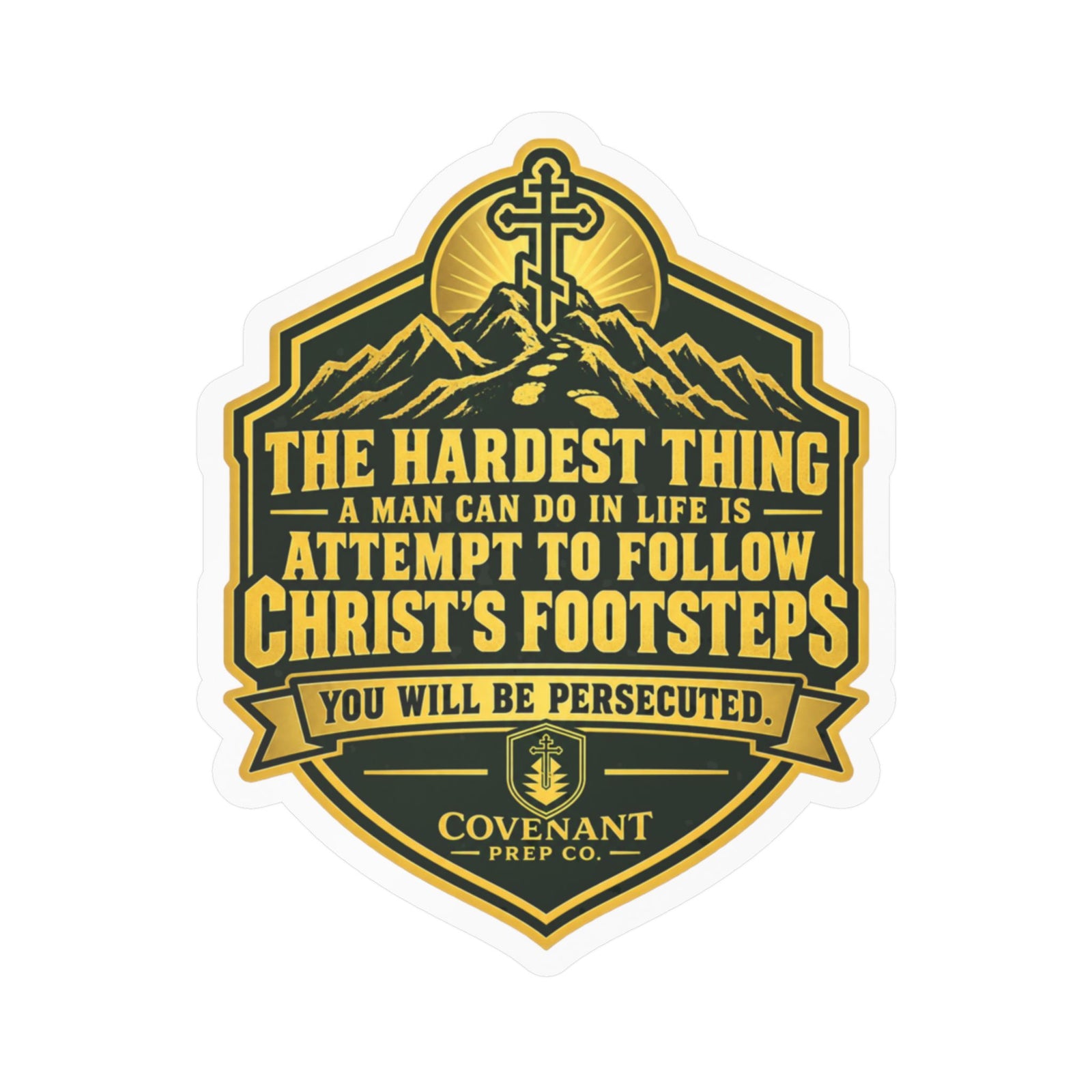 Christs Footsteps Sticker