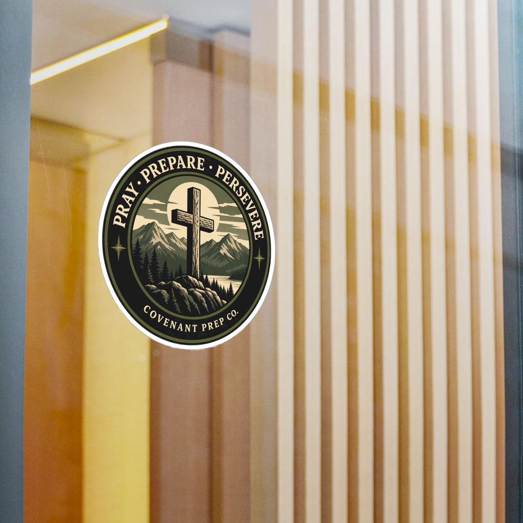 Pray Prepare Persevere Seal Sticker