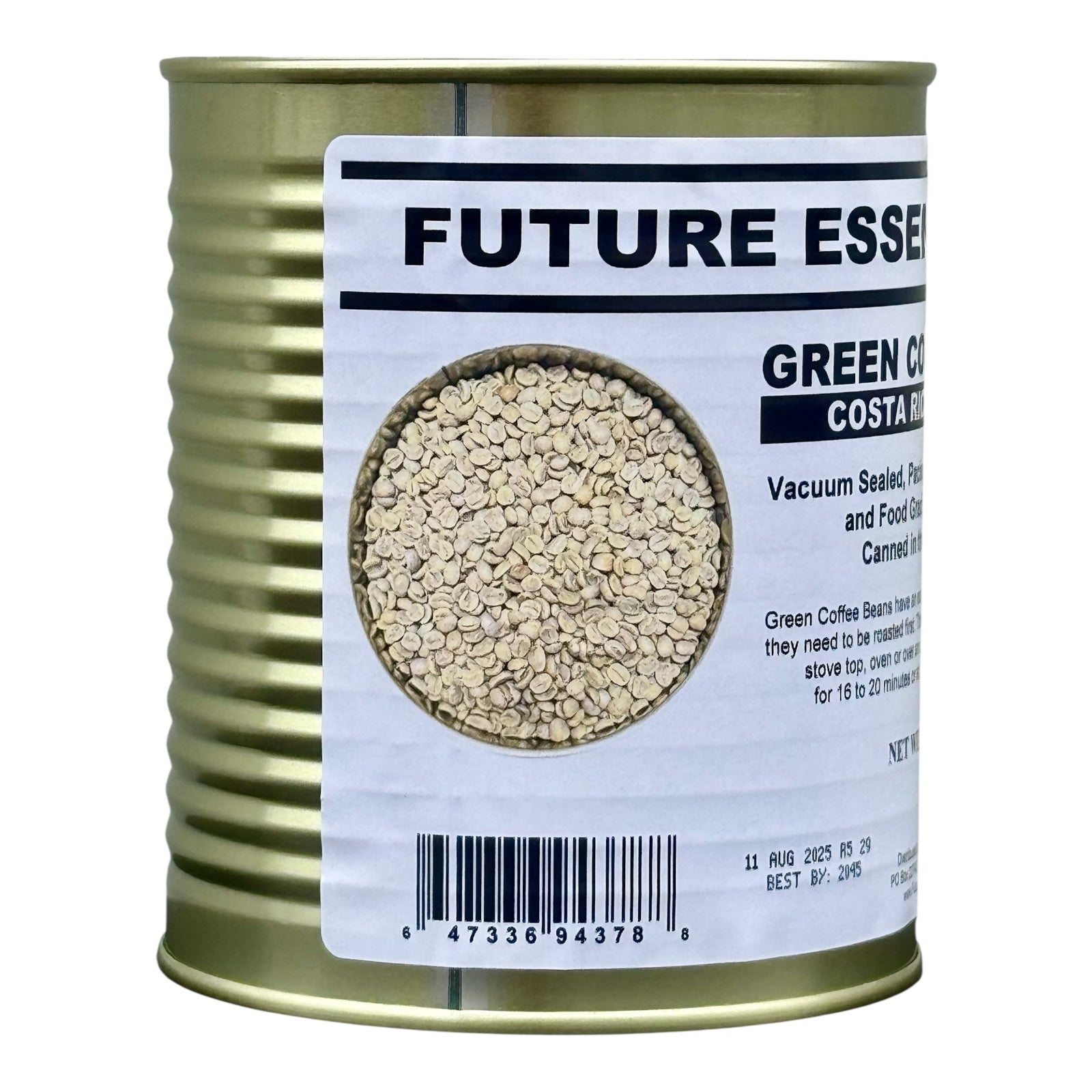 Future Essentials Canned Costa Rican La Palma Green Coffee Beans — view 3