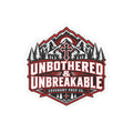 Unbothered & Unbreakable Sticker - Red & Black