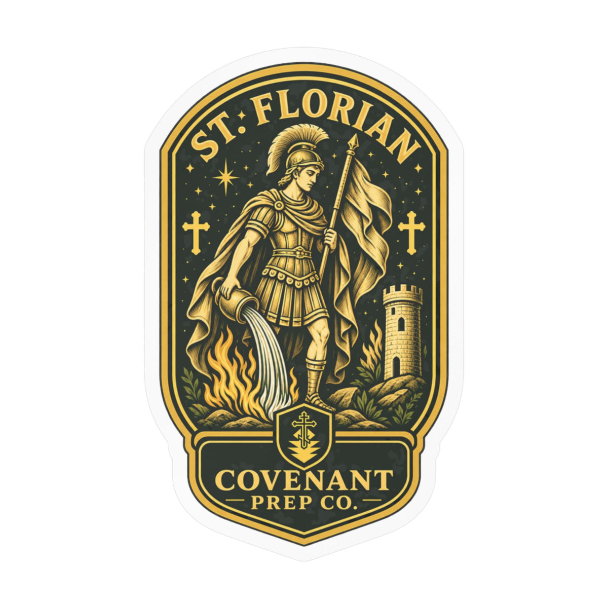 St. Florian Shield Sticker