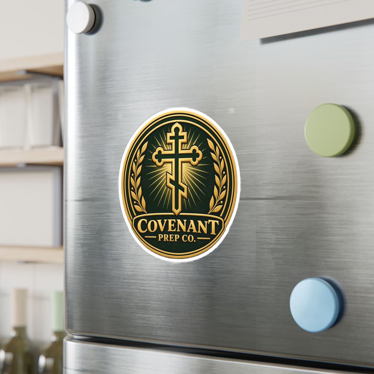 Covenant Cross Coin Sticker