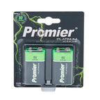 Promier® 9v Platinum Alkaline Battery 2 Pack