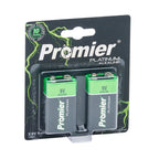 Promier® 9v Platinum Alkaline Battery 2 Pack