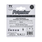 Promier® 9v Platinum Alkaline Battery 2 Pack