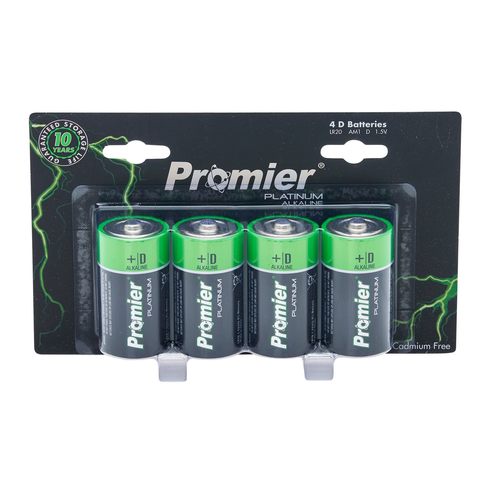 Promier® D Platinum Alkaline Battery 4 Pack