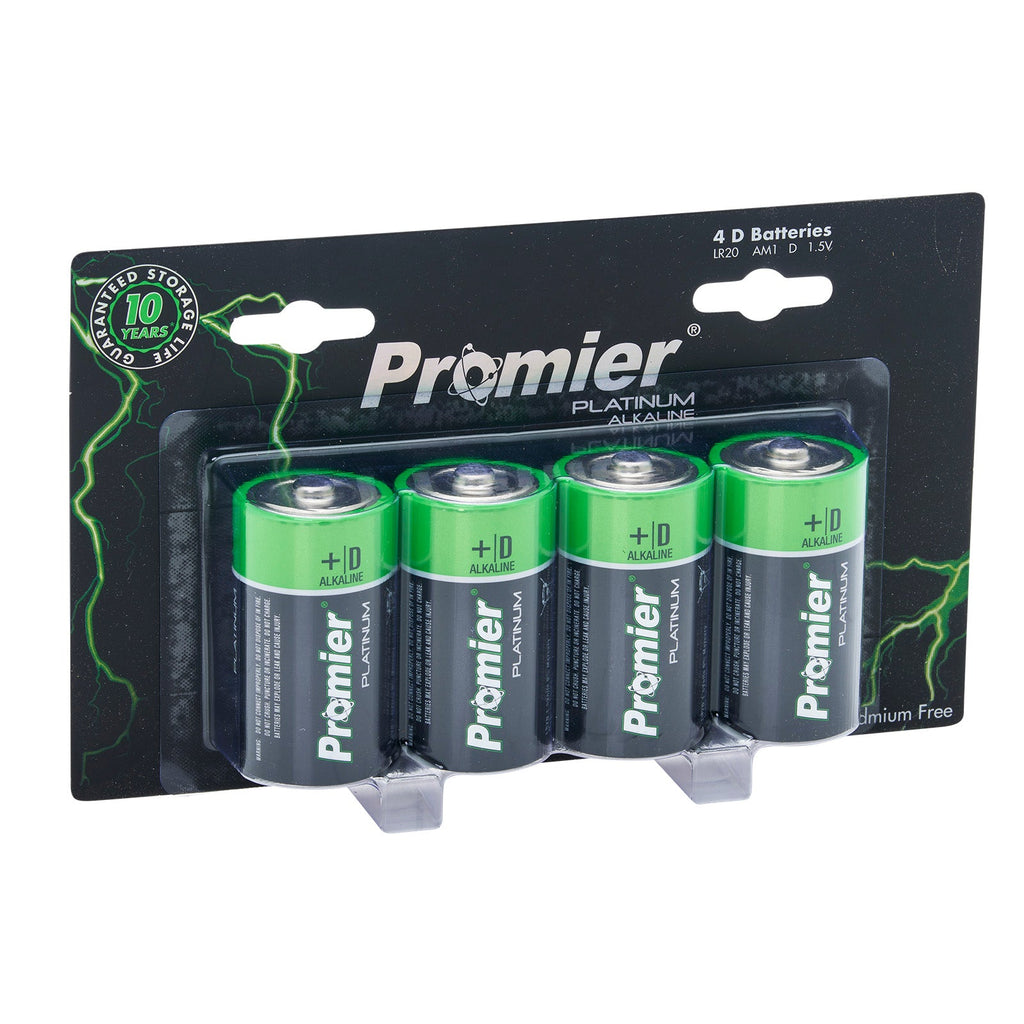 Promier® D Platinum Alkaline Battery 4 Pack