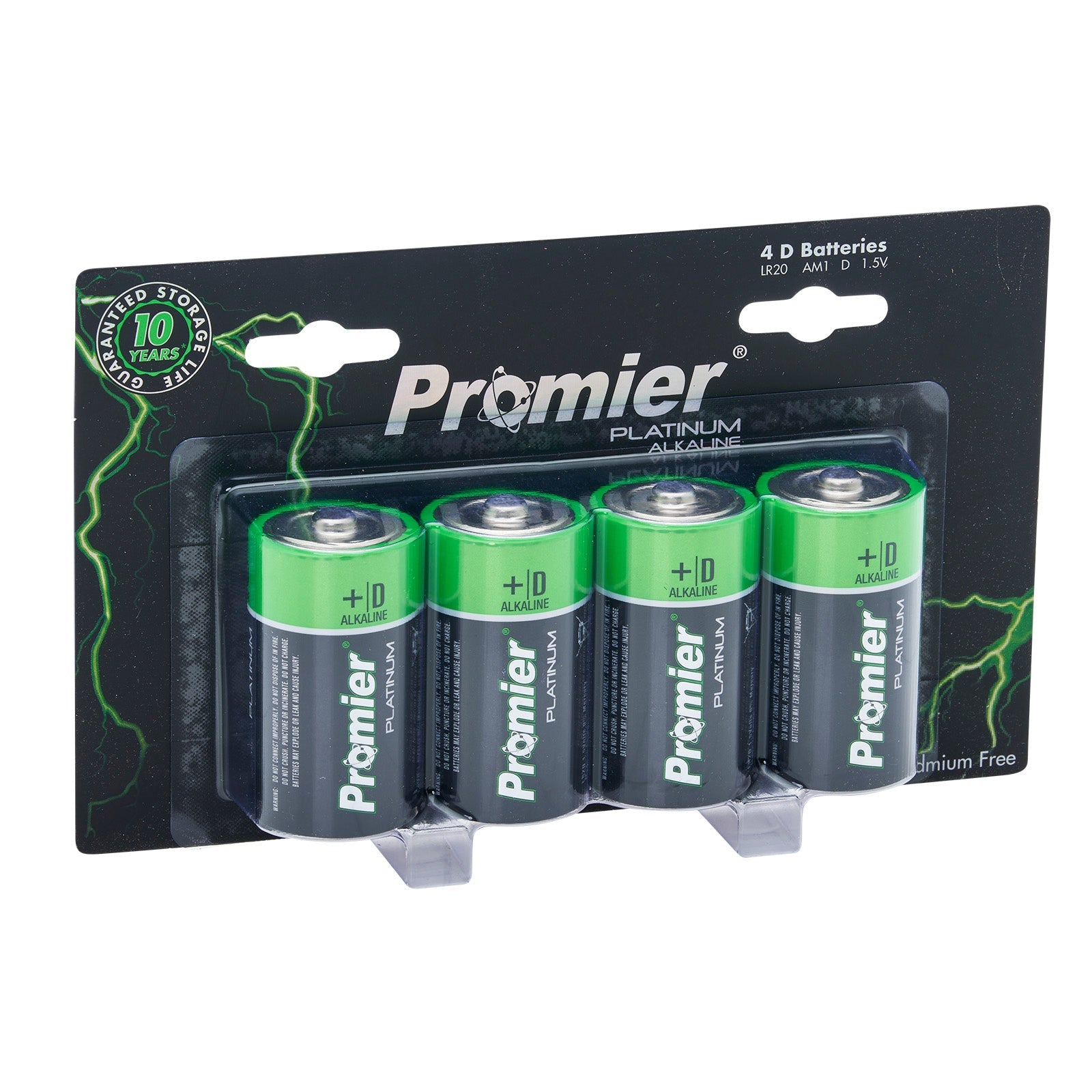 Promier® D Platinum Alkaline Battery 4 Pack