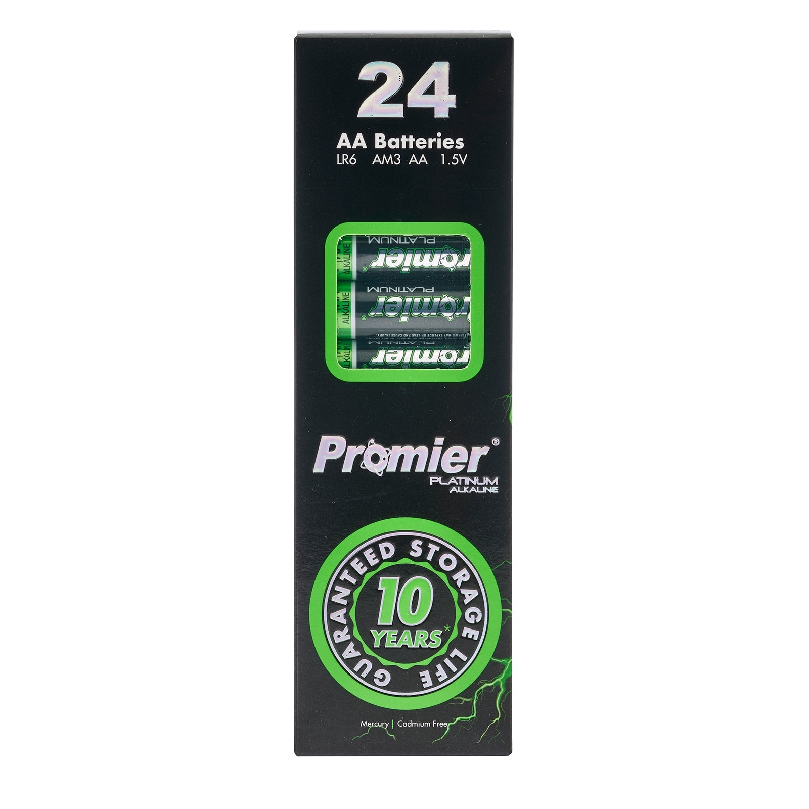 Promier® AA Platinum Alkaline Battery 96 Pack