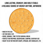 Military Surplus Hardtack Army Bread, Ready to Eat (#10 Can)