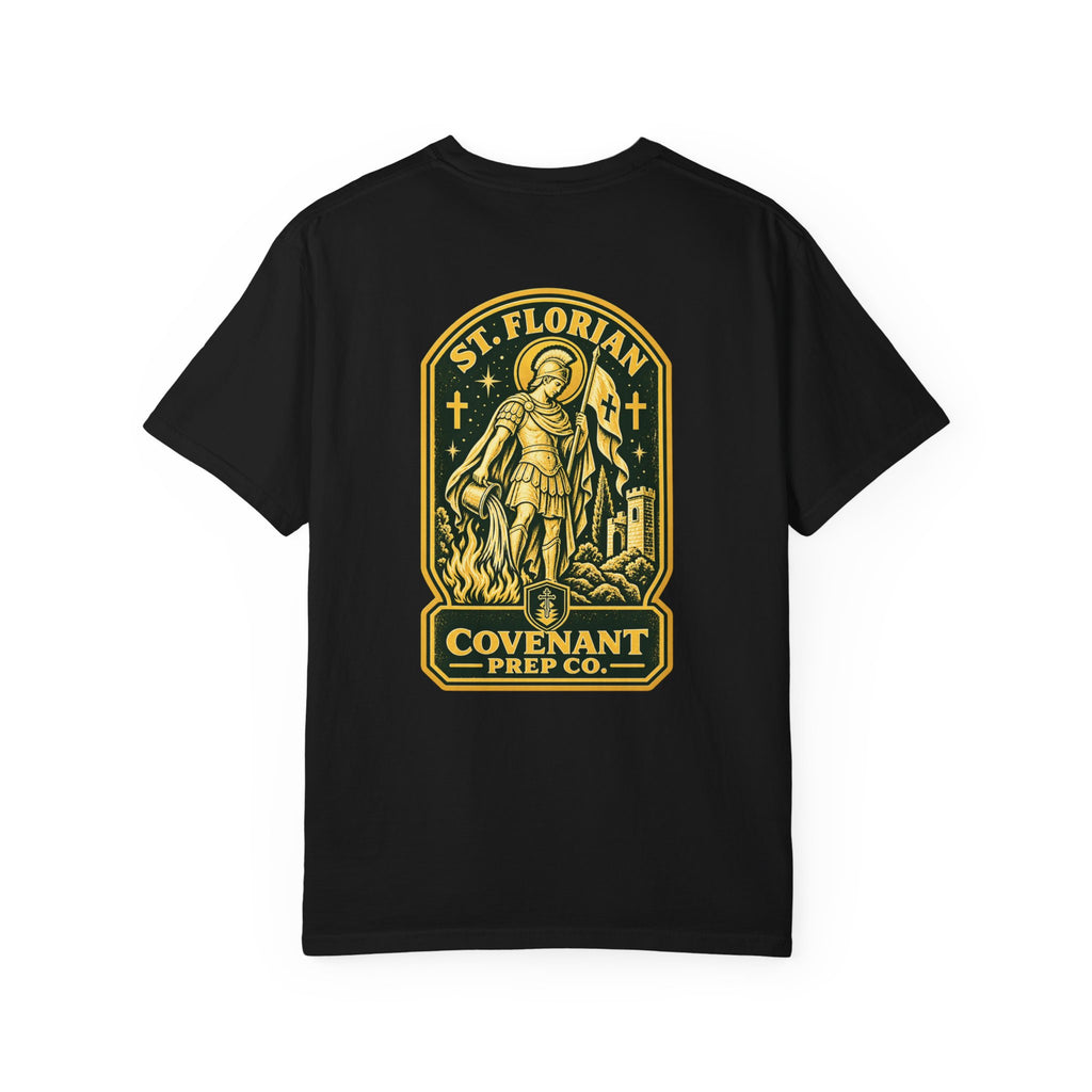 St. Florian Gold Arch Tee - Patron of Firefighters