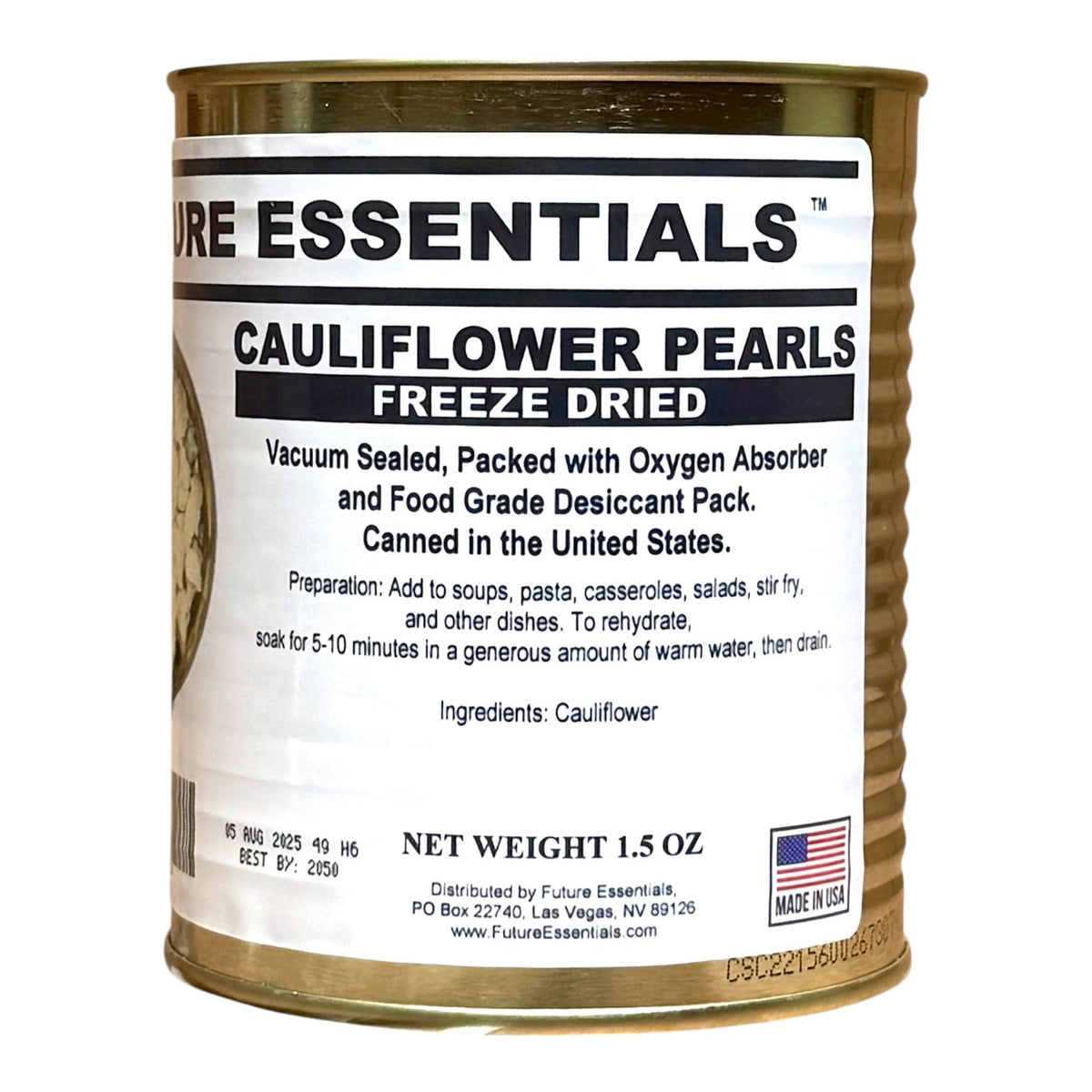 Case (12 Cans) of Future Essentials Freeze Dried Vegetable Variety — view 5