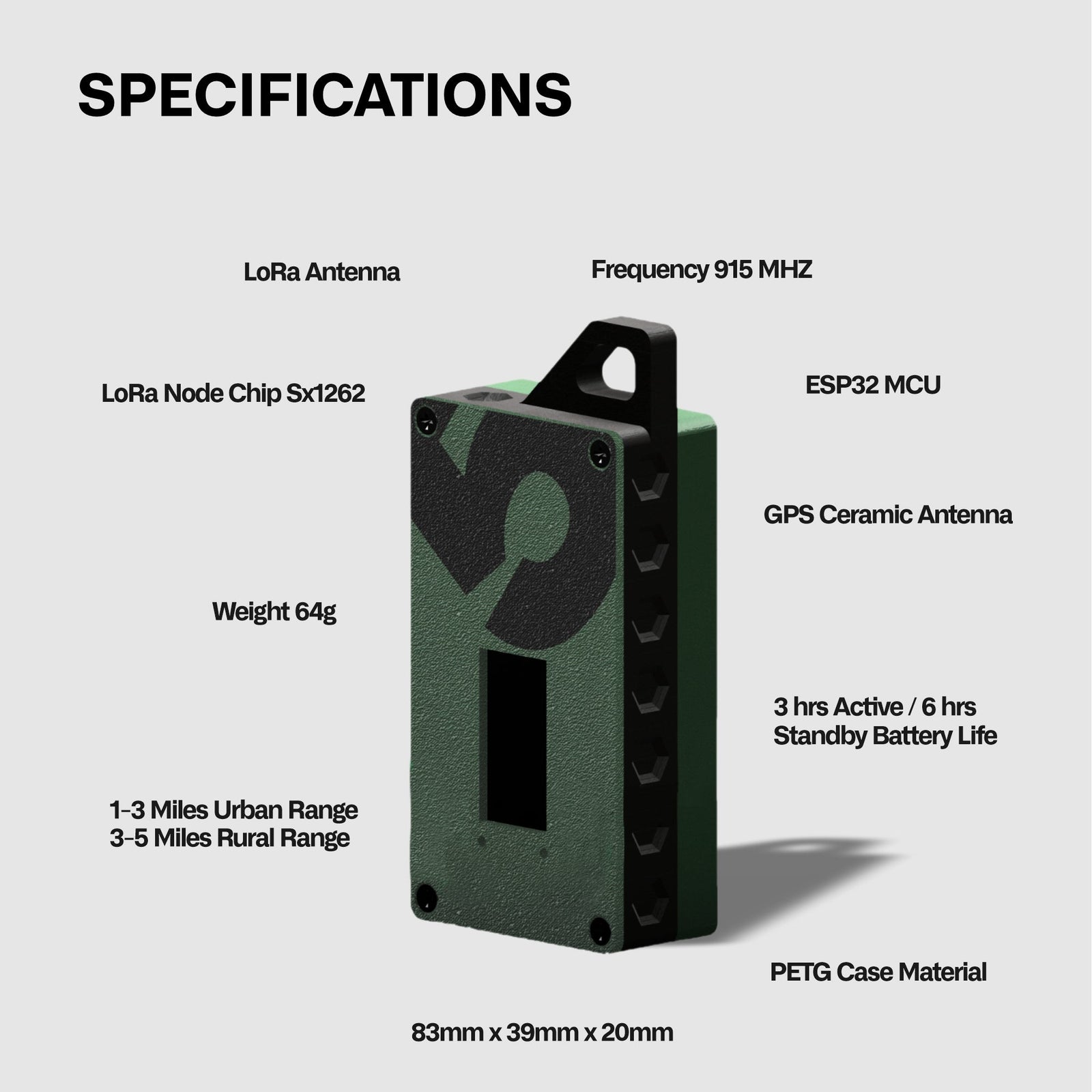 Spec5 MiniTrekker — Compact Meshtastic Communicator — view 2