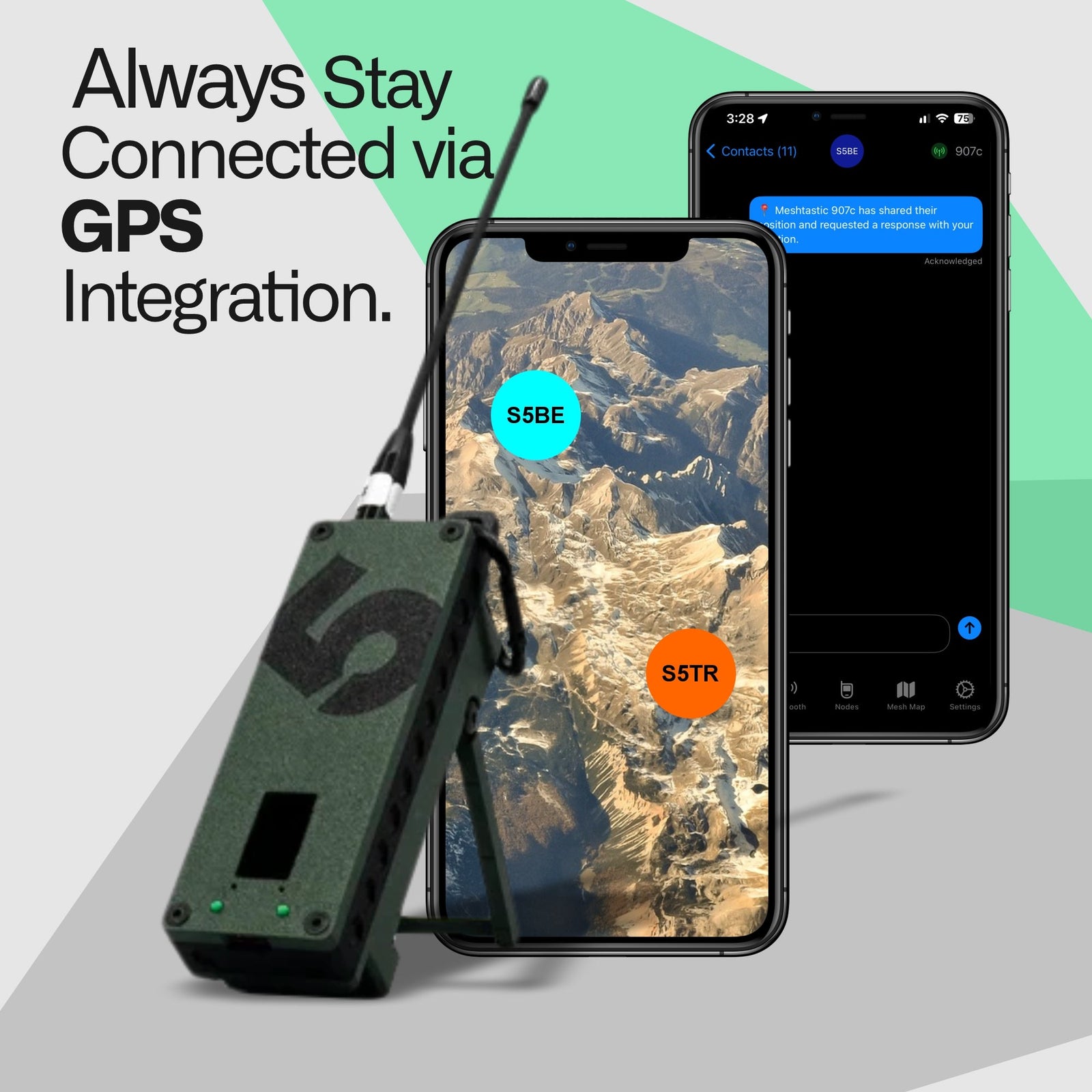 Spec5 Trekker BRAVO — Meshtastic Off-Grid Radio — view 2