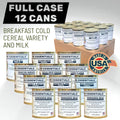 Future Essentials Canned Breakfast Cereal Variety & Milk — 12-Can Case