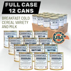 Future Essentials Canned Breakfast Cereal Variety & Milk — 12-Can Case