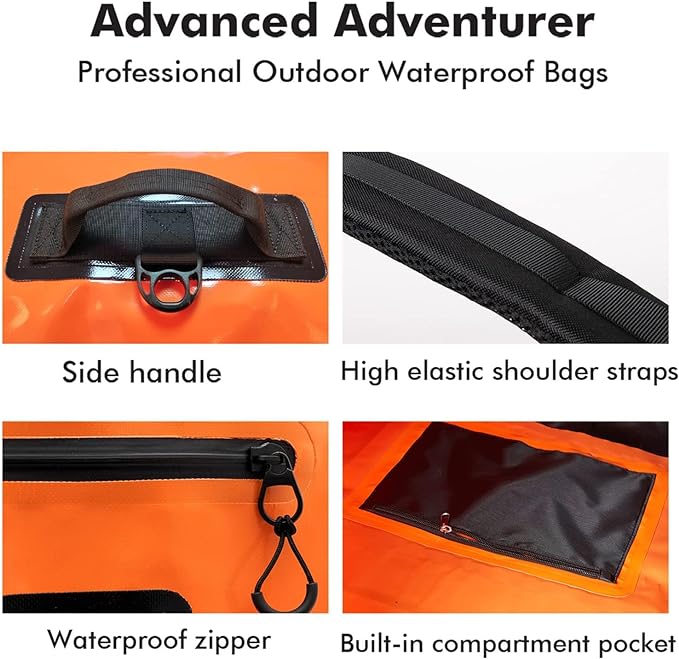 127QT Duffel Dry Bag With Waterproof Zipper — view 5