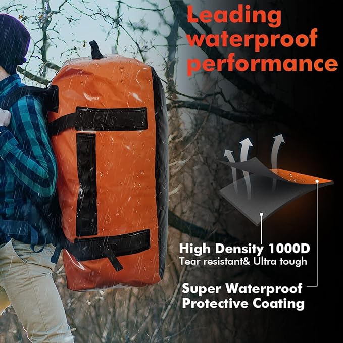 127QT Duffel Dry Bag With Waterproof Zipper — view 3