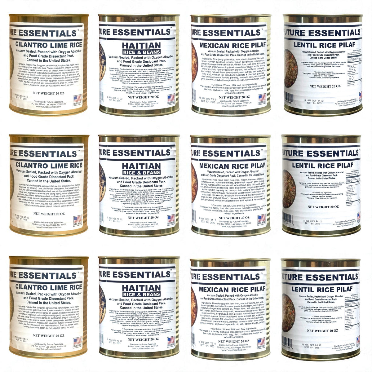 Case (12 Cans) of Future Essentials Canned Rice Variety — view 3