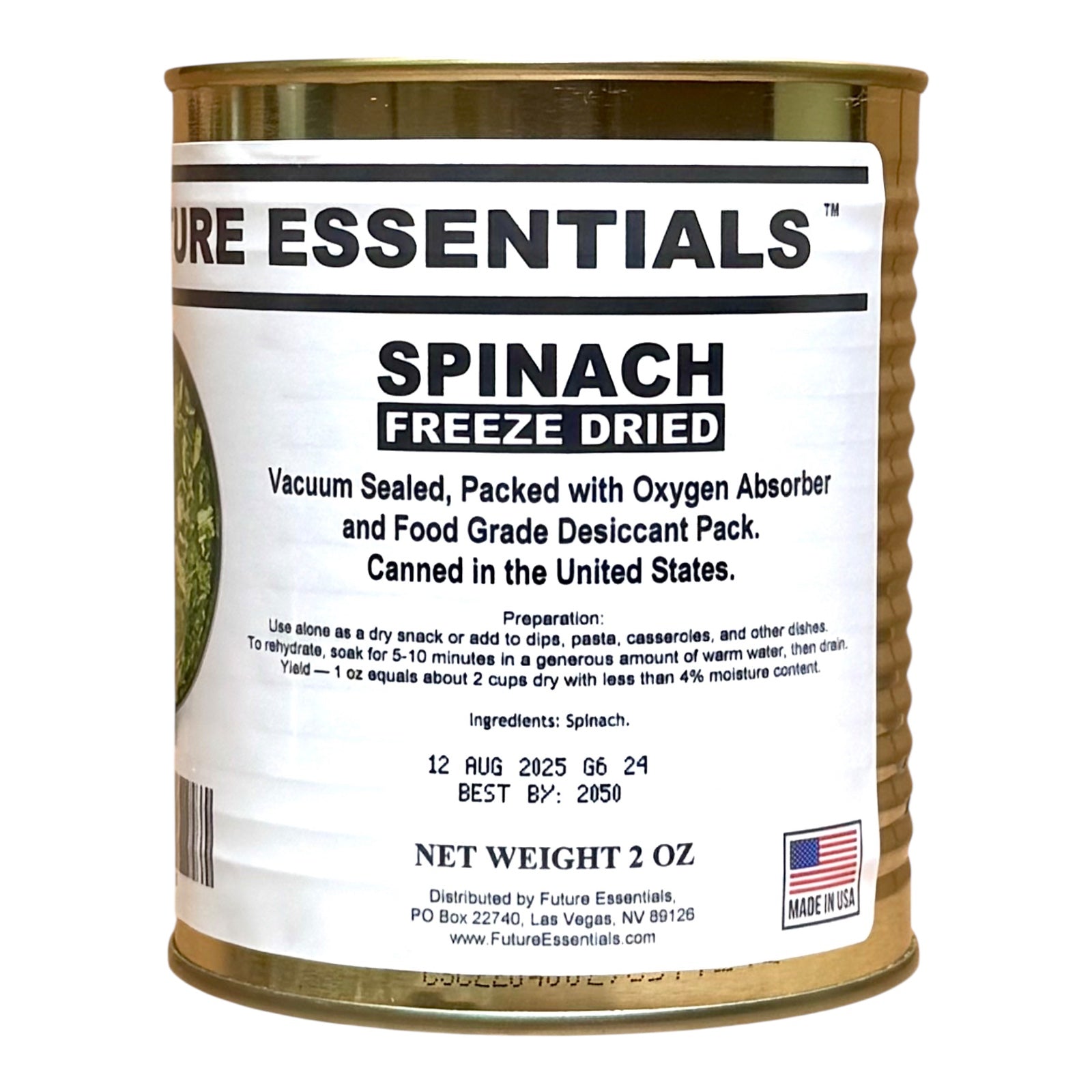 Case (12 Cans) of Future Essentials Freeze Dried Vegetable Variety — view 4