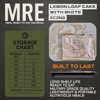 Military MRE Tray Pack — Lemon Loaf with White Icing (UGR Component)