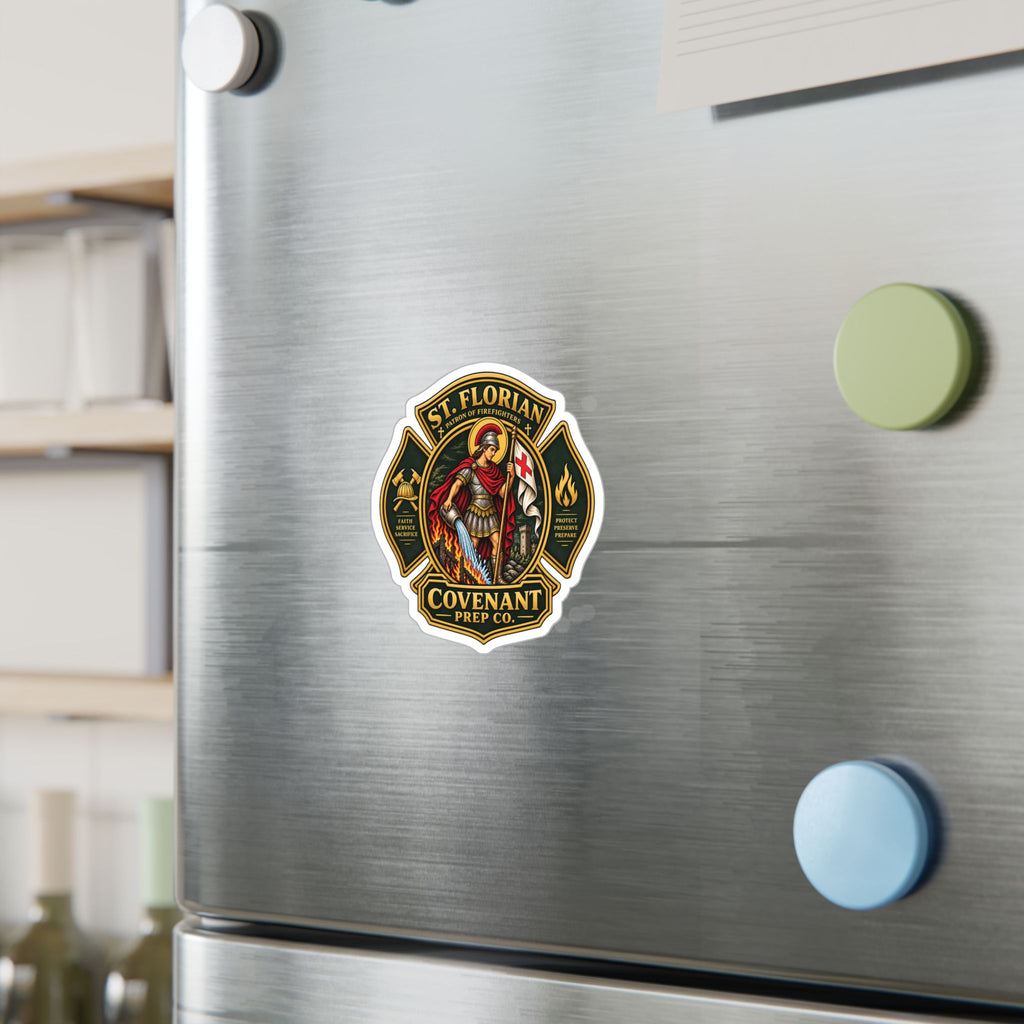 Firefighter Cross Sticker