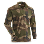French CCE Camo Fleece Shirt with Zipper — New, Unissued