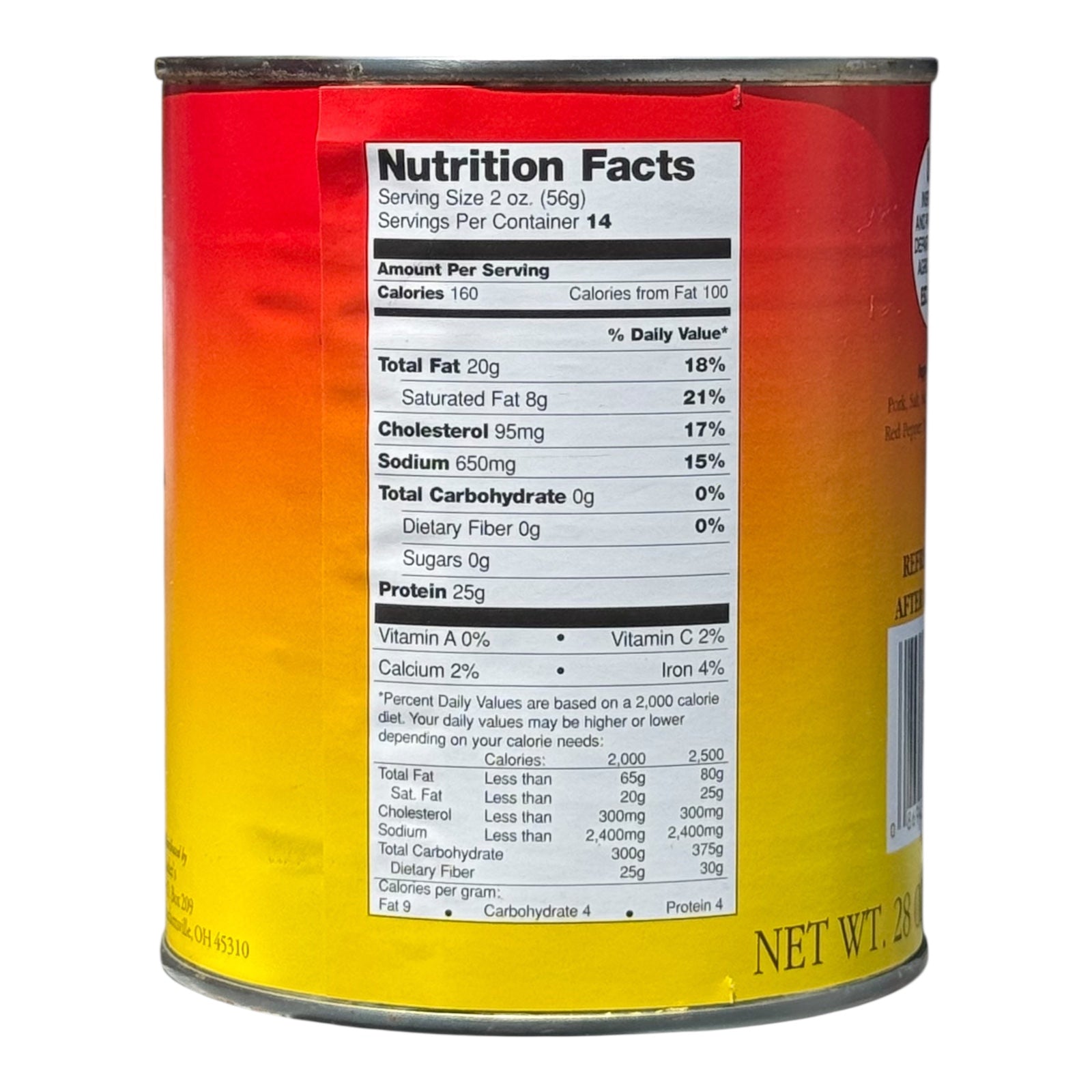 Yoder’s Canned Pork Sausage — 28 oz, Fully Cooked (10+ Year Shelf Life)