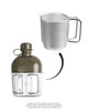 Austrian Canteen with Cup & OD Cover — Like New — view 2