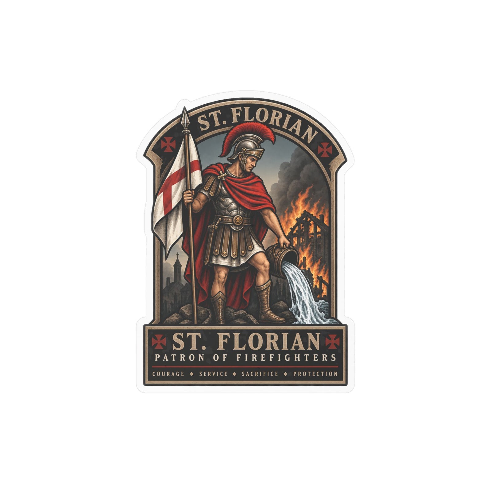 St. Florian Courage Sticker